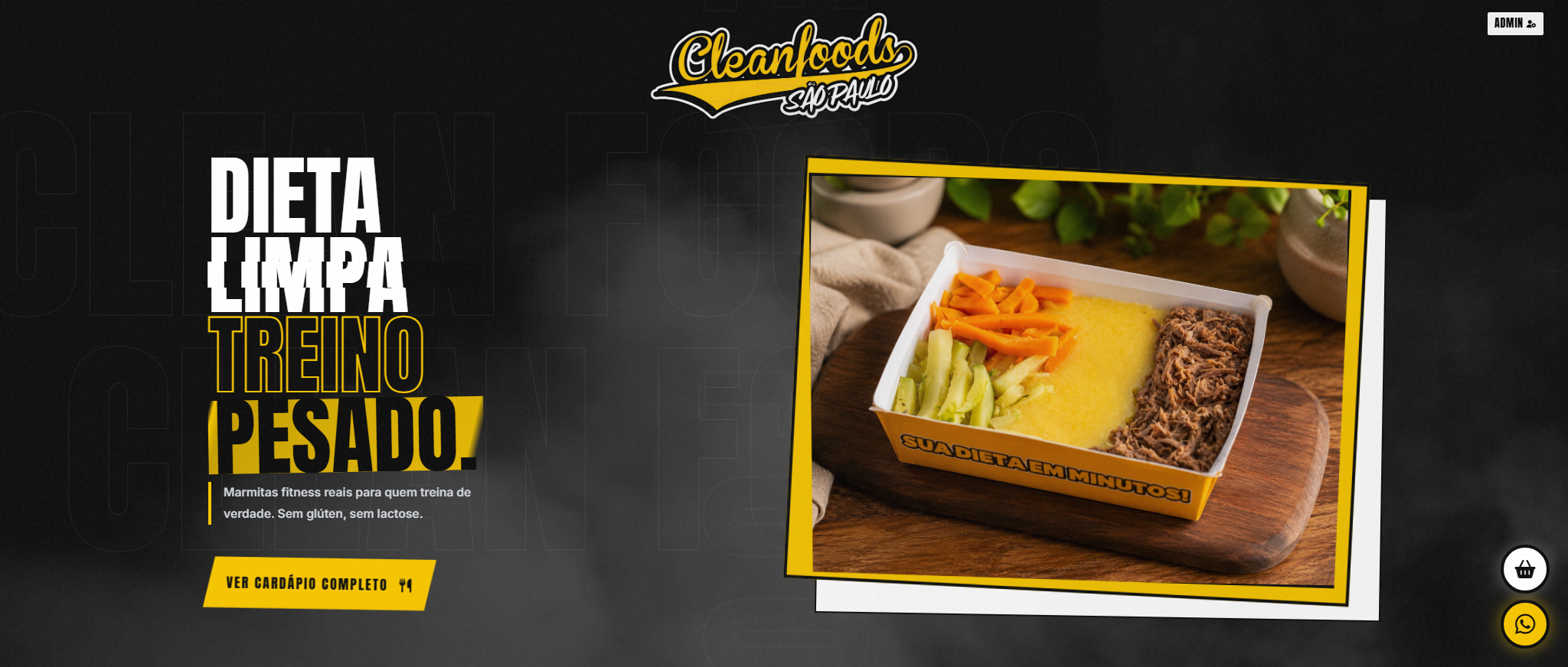 Site da CleanFoods São Paulo
